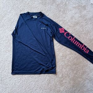 Columbia Dark Blue Omni-Shade Shirt